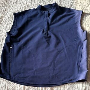 Figs Navy Navy Blue Rafaela scrub top size L